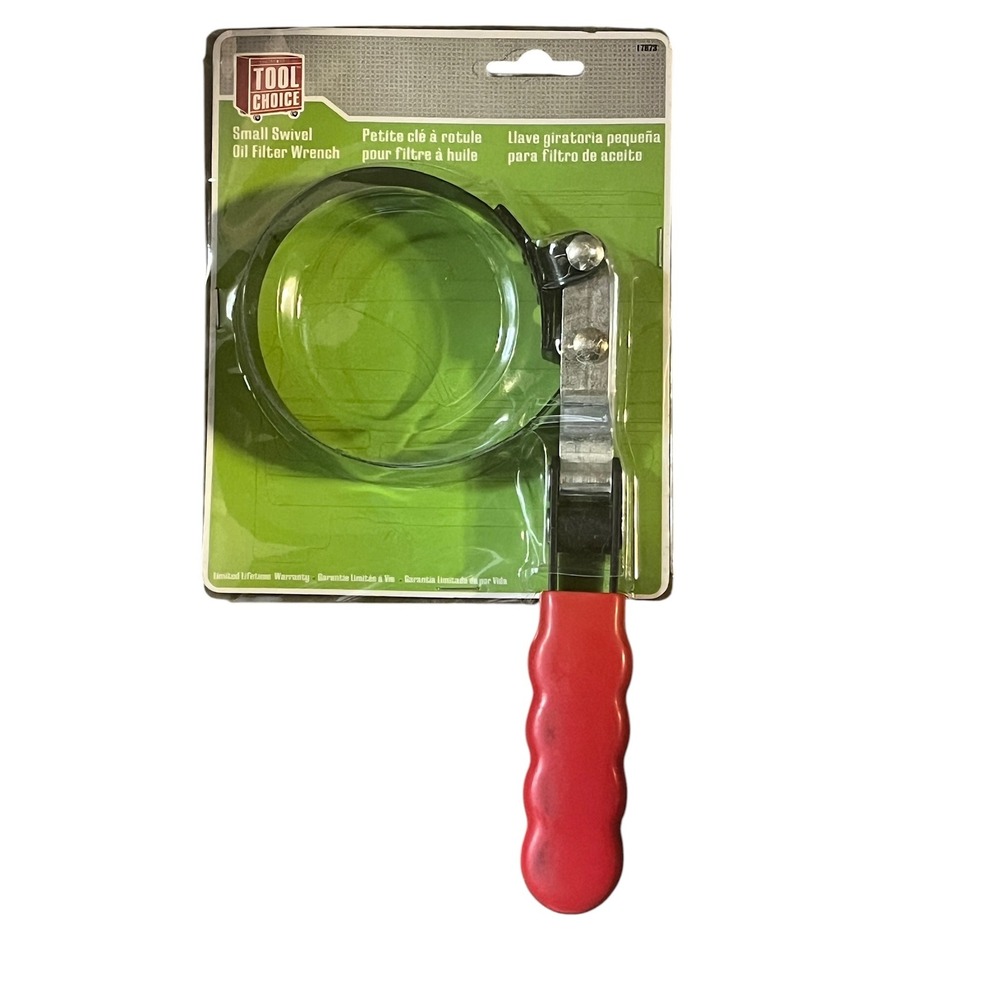 Tool‎ Choice Small Swivel Oil Filter Wrench 17673 Red Handle 2-7/8 to 3-1/4 Inch